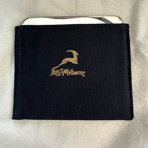 Vintage Saks Fifth Avenue Black Leather Purse - Picture 7 of 8